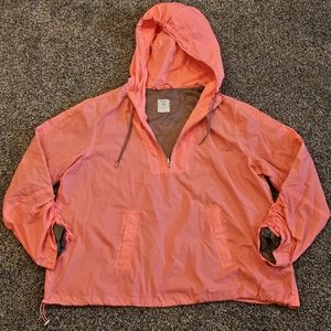 GAP Pink Windbreaker 1/4 Zip Jacket